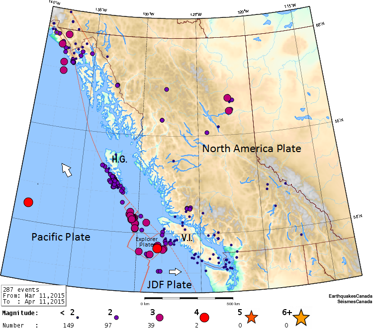 Earthquakes in British Columbia