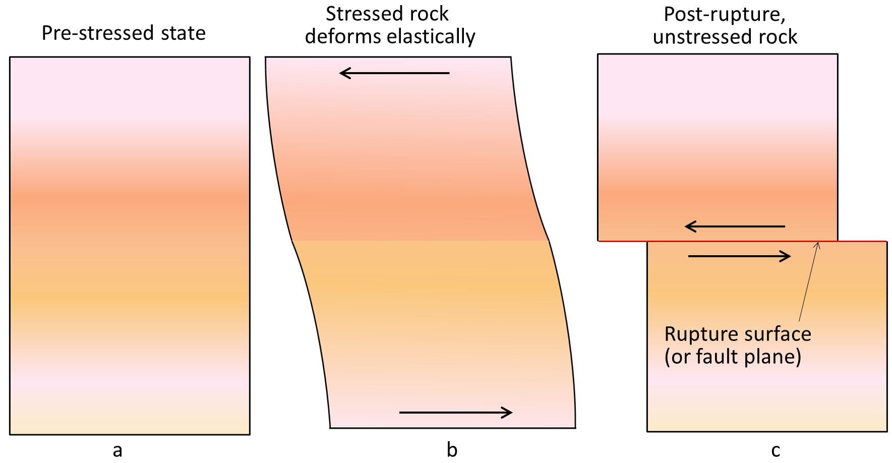 elastic deformation and rupture