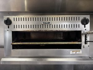 Broiler - heating element that is above the item