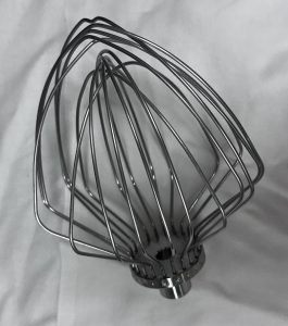 Wire whip attachment for mixer.