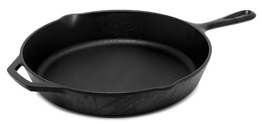 an image of a black Cast Iron Skillet with a handle