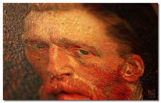 painted portrait of Vincent Van Gogh
