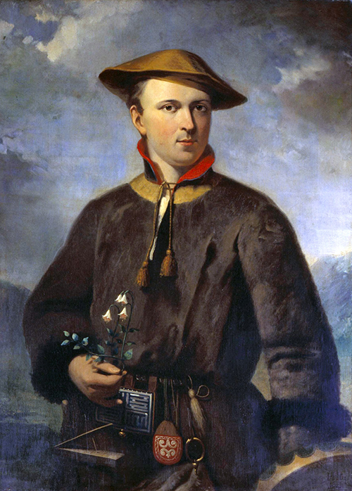 A painting of swedish botanish Carolus Linnaeus