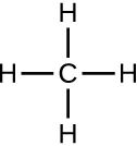 cross-shaped methane structure