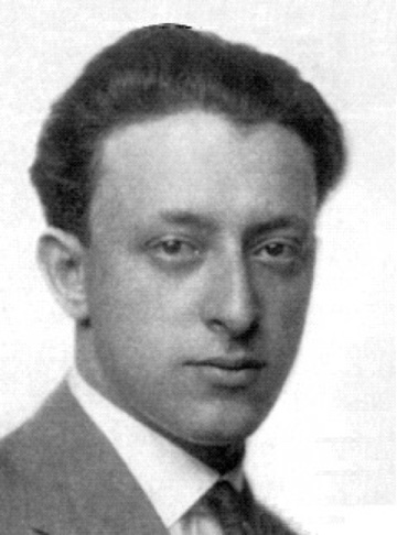 Black and white photo of Rafael Schächter.