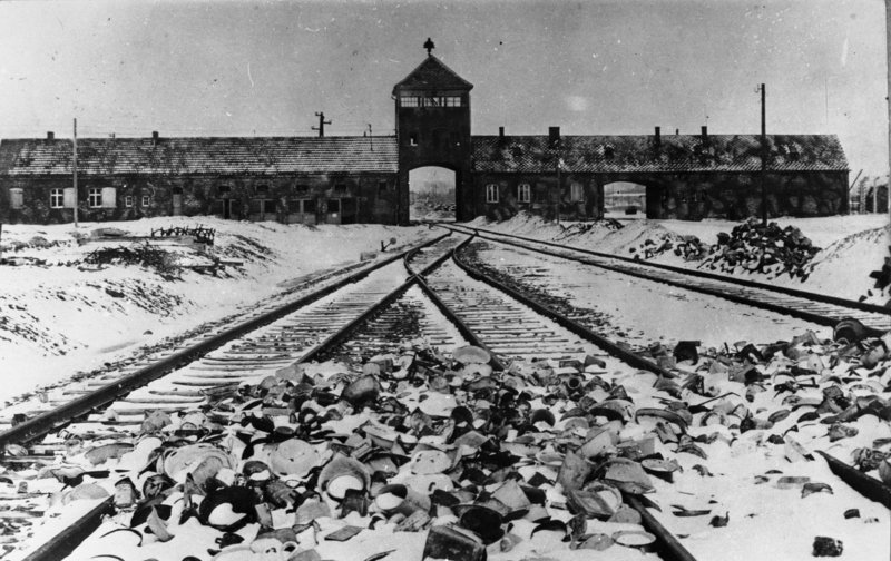 Photo of Auschwitz-Birkenau in the winter.