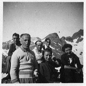 Mountain portrait of Victor Mesple-Somps and others