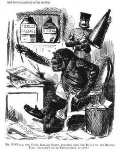 Irishman depicted as Gorilla
