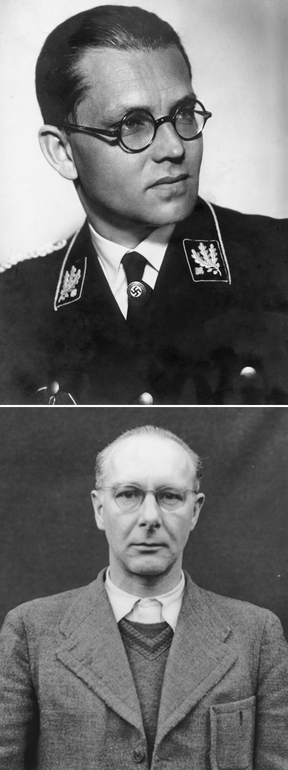T4 Men: Philip Bouhler (top) and Viktor Brack (bottom)