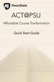 ACT@PSU Quick Start Guide book cover