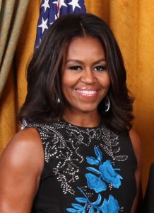 Duchenne smile displayed by Michelle Obama