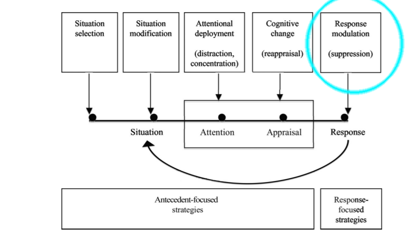 Process Model of Emotion Regulation. Response Modulation is focused on in this figure.