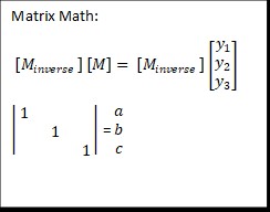 It is generally more efficient to plug the data points in a spreadsheet and solve using the available Matrix math commands. This illustrates the order of the commands used.