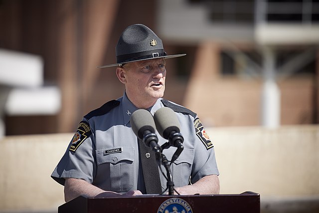 State Police Commissioner Colonel Robert Evanchick