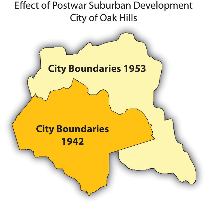 Effect of Postwar Suburban Development City of Oak Hills